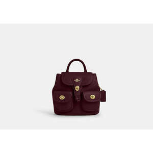 Hadley Backpack in Dark Wine/Gold, NWT